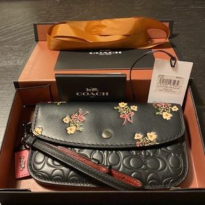 Coach leather clutch